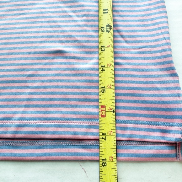 Crewcuts New Boys Striped Performance Polo Shirt Coral Mist Serene Sky Sz XS 4-5 - Picture 11 of 13